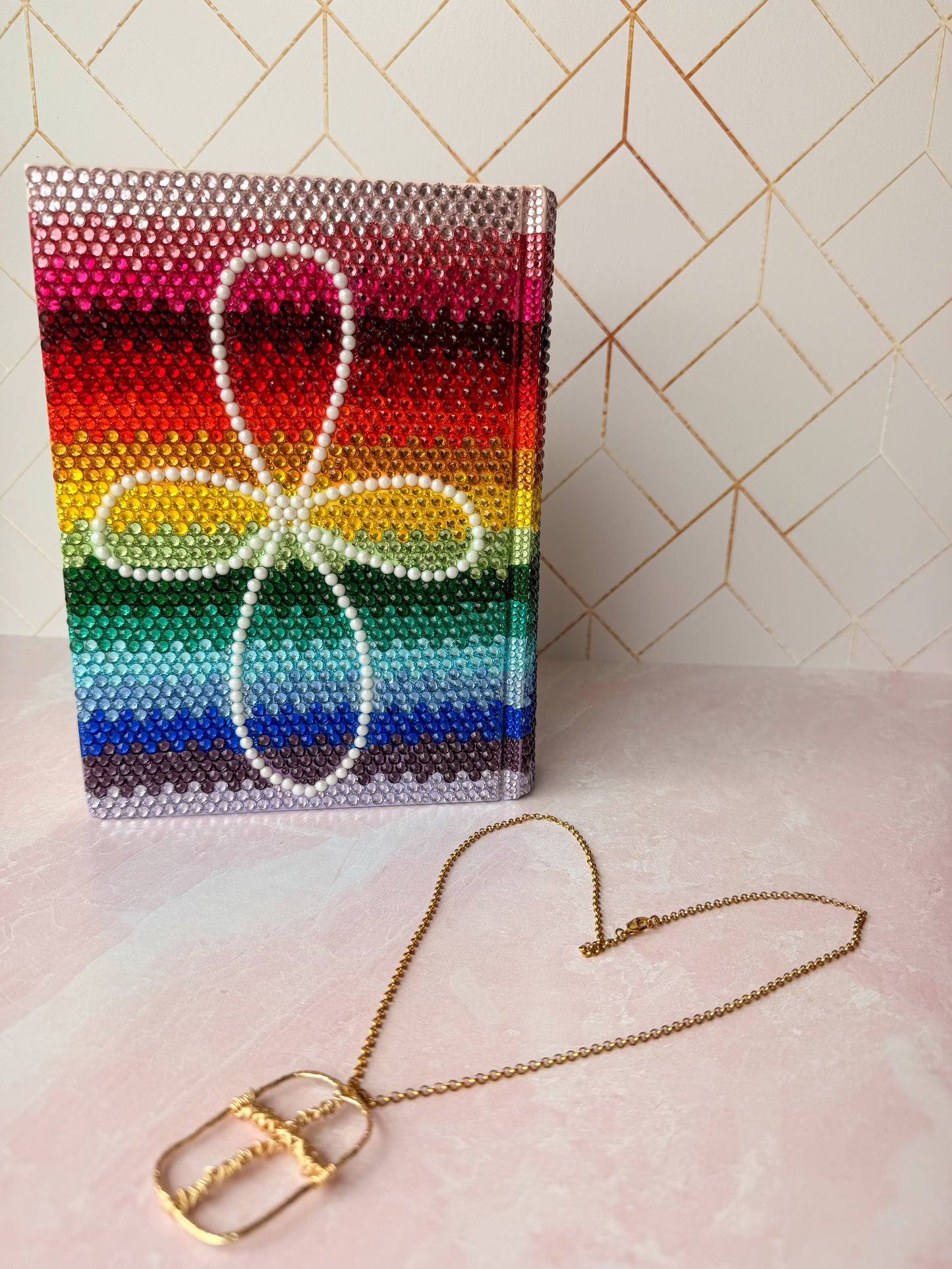 "God's Promise" Rainbow Rhinestone Bible