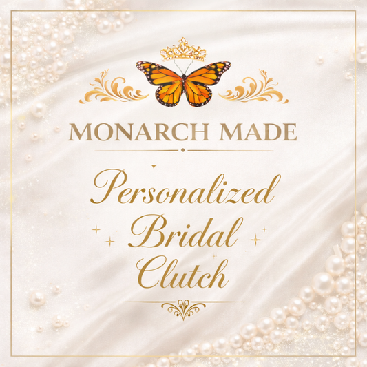 Personalized Rhinestone Bridal Clutch