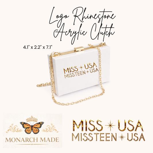 MISS USA & MISS TEEN USA SYSTEM LOGO CLUTCH