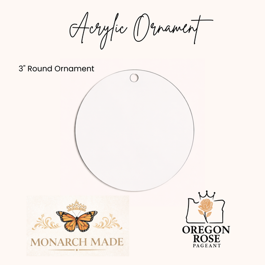 Oregon Rose Title Ornament