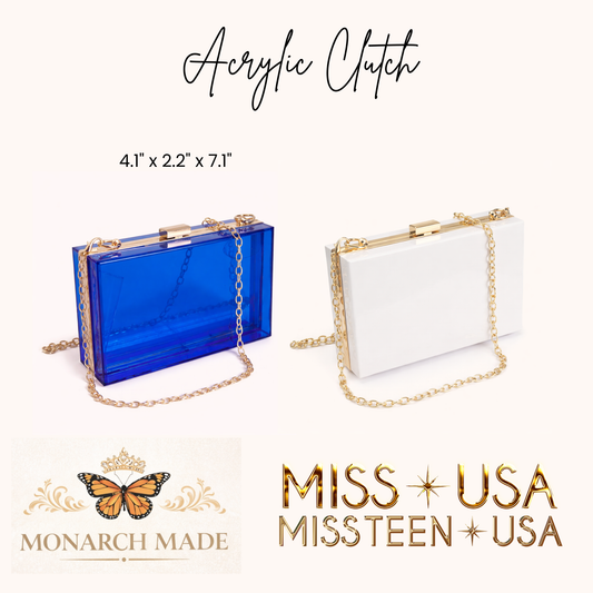 MISS USA & MISS TEEN USA TITLEHOLDER CLUTCH