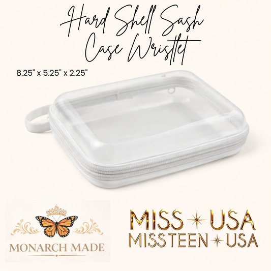 MISS USA & MISS TEEN USA HARD SHELL SASH CASE WRISTLET